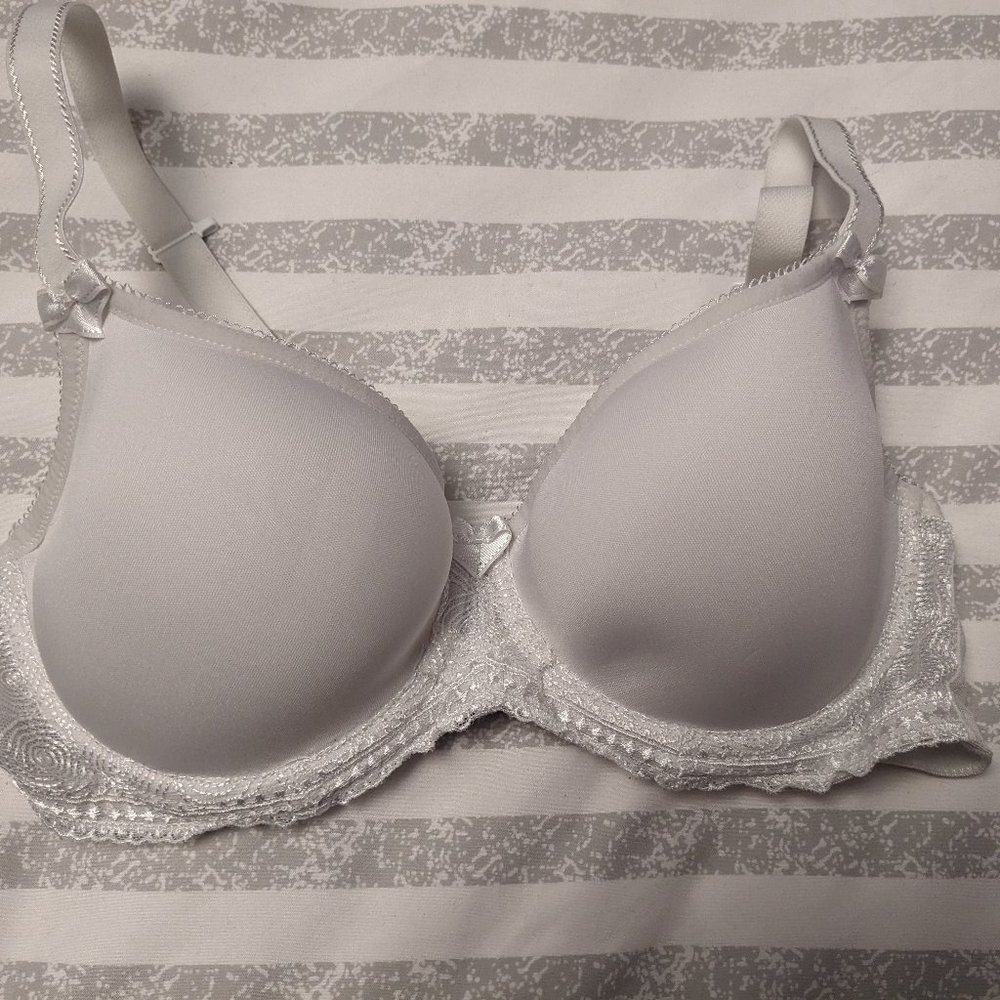 Panache Cari spacer t shirt bra, 32D, white